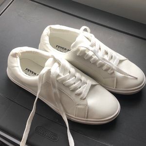 White sneakers, never worn.